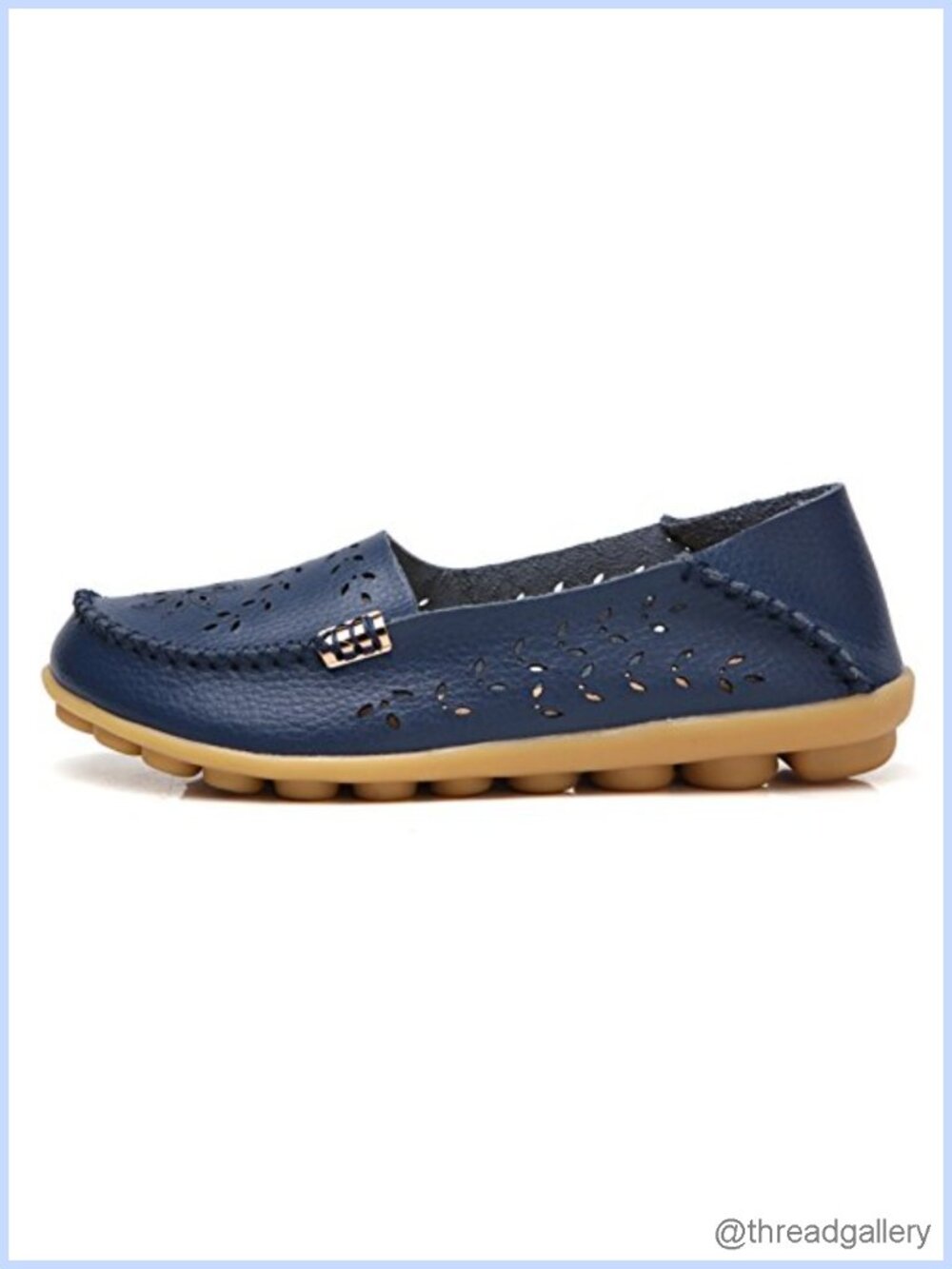 Women's Lightweight Slip On Loafer Mocc Walking Flat - Picture 4 of 6